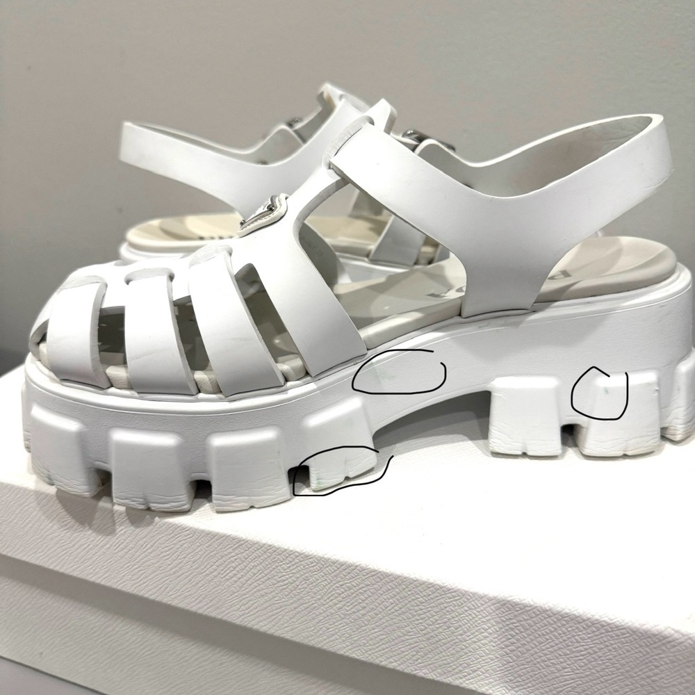Prada Rubber Monolith sandals - Picture 14 of 15